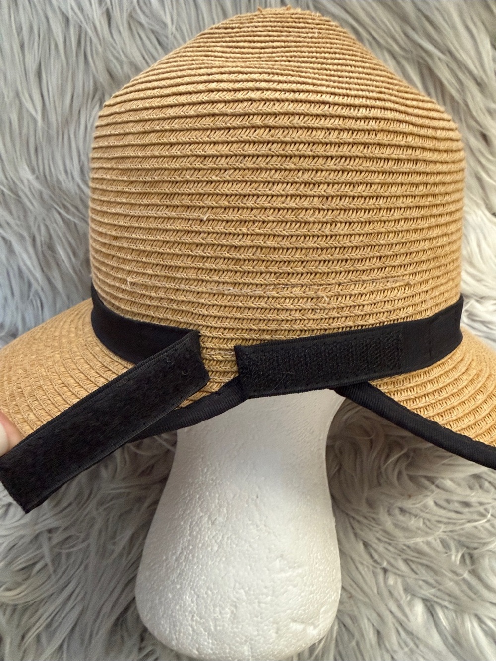 Cappelli Straworld Tan Straw Sun Hat with Black Band - Picture 6 of 12